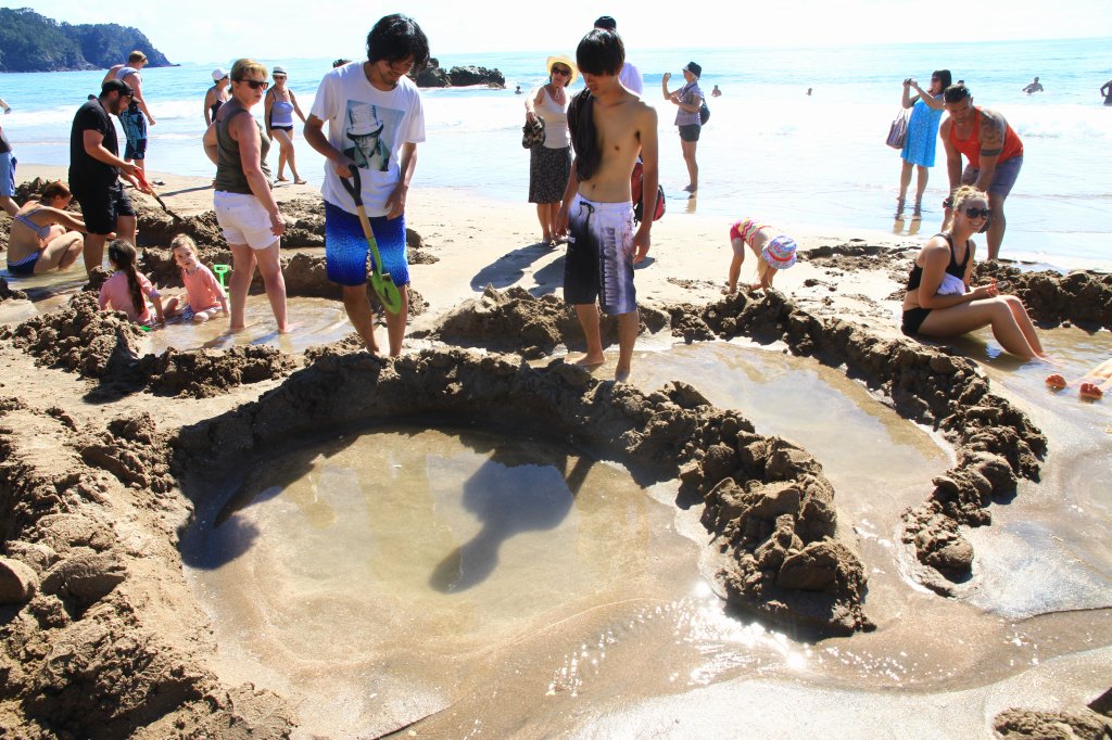 ニュージーランド・ホットウォータービーチ(Hot Water Beach)