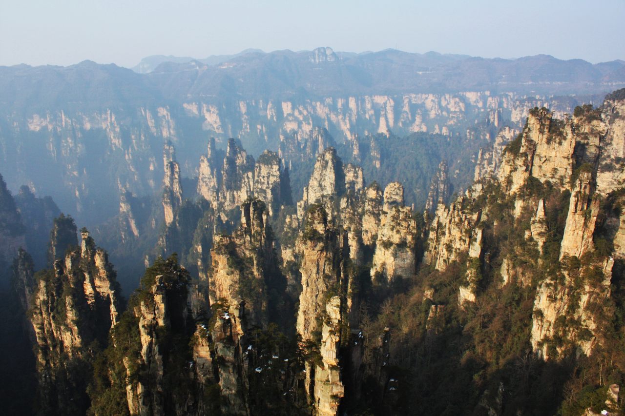 武陵源風景名勝区の張家界国家森林公園