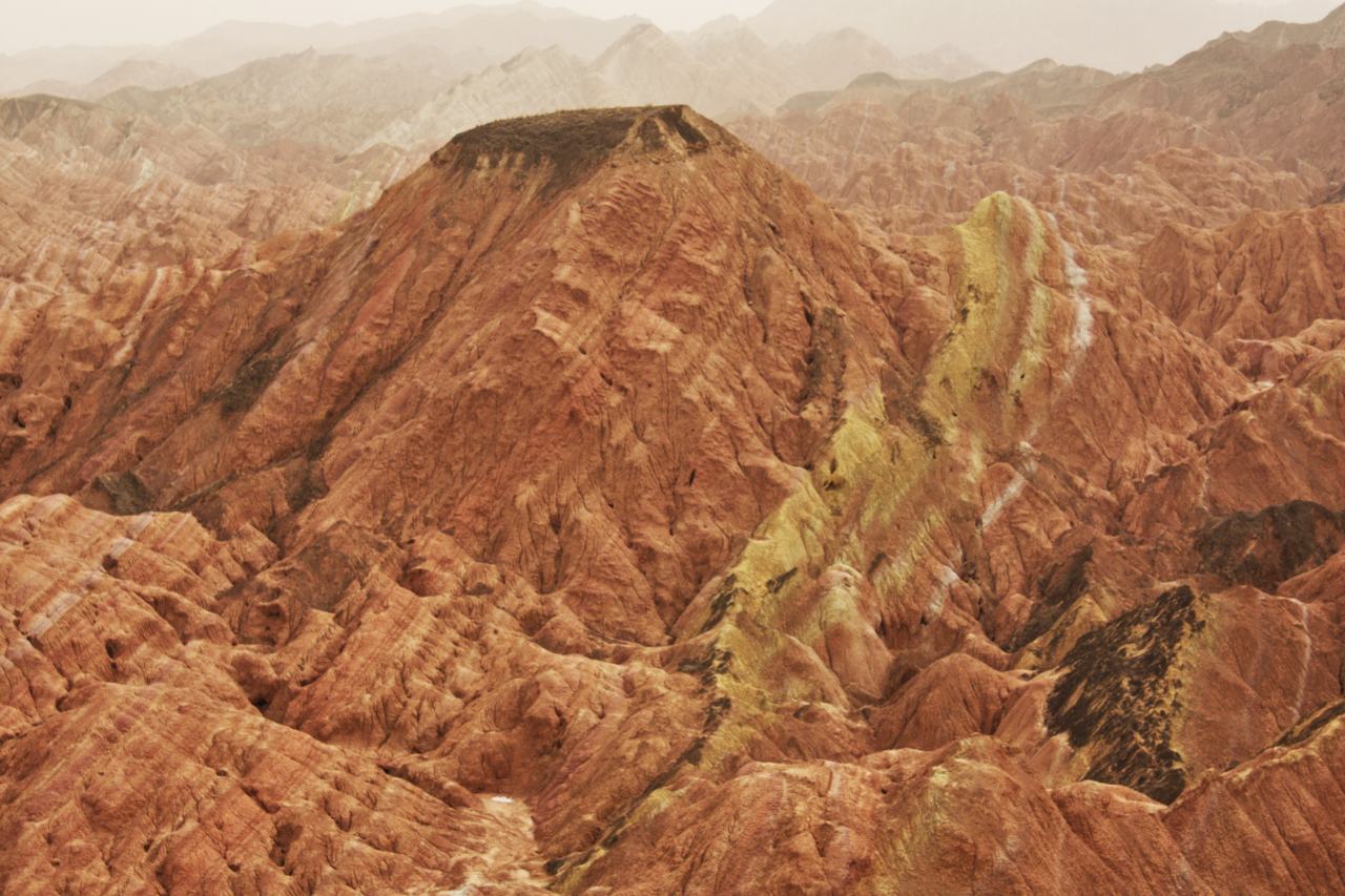 中国・張掖の丹霞地形
