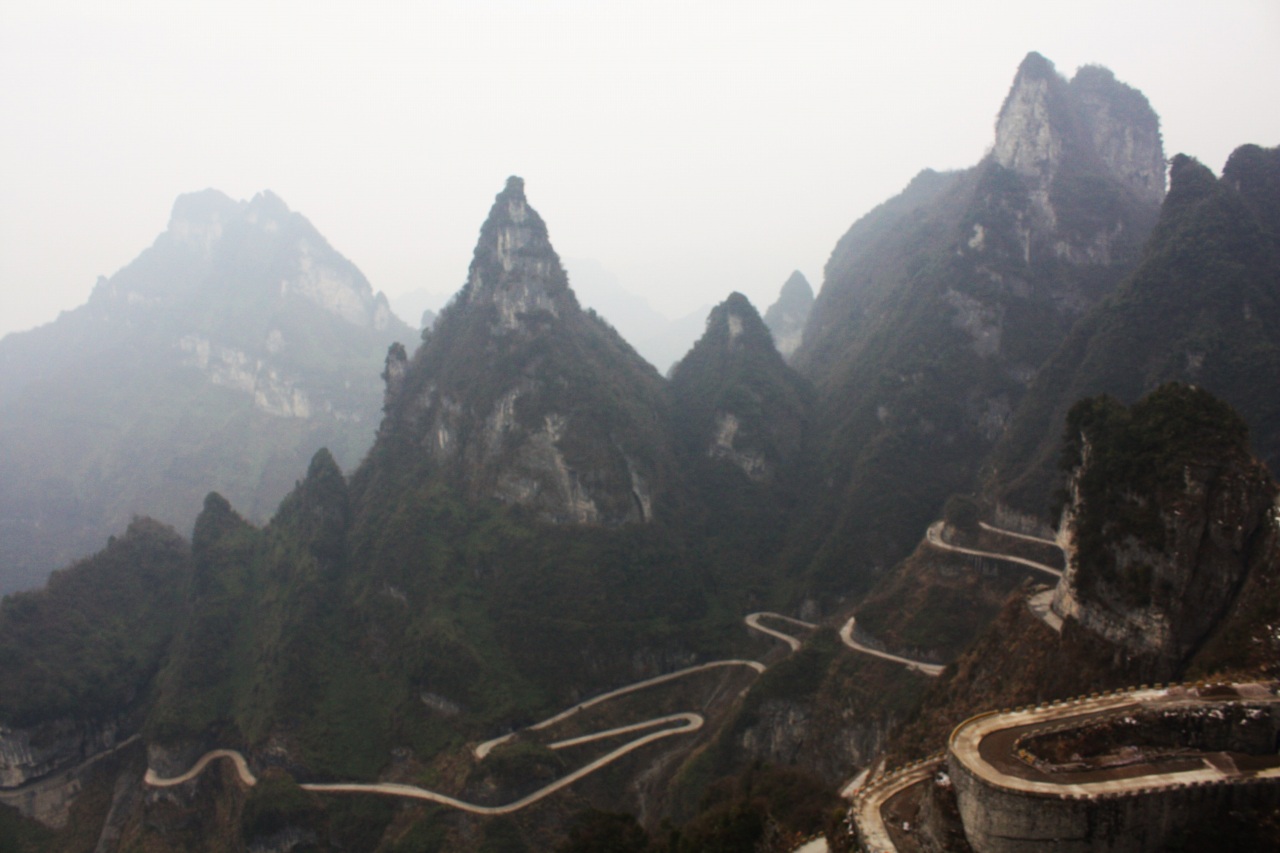 張家界・天門山 物凄いドライブコース