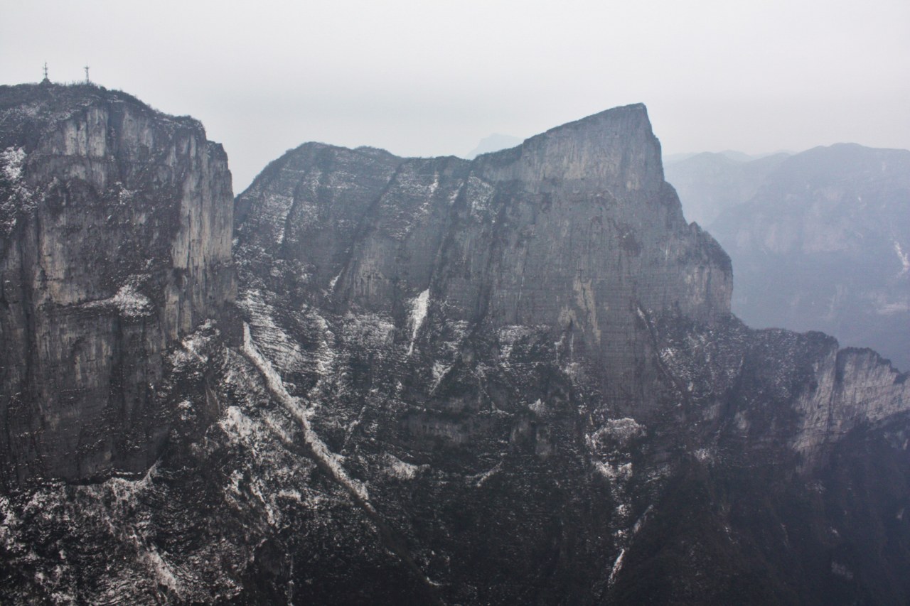 張家界・天門山 断崖絶壁