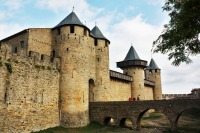 カルカッソンヌの城壁の絶景、フランスの観光スポット