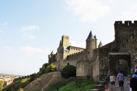 カルカッソンヌの城壁の絶景、フランスの観光スポット