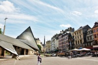 ルーアンの街並みの絶景、フランスの観光スポット