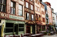 ルーアンの街並みの絶景、フランスの観光スポット