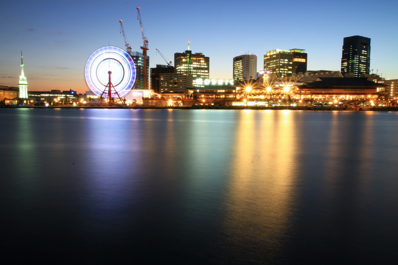 神戸・ハーバーランドの夜景 デートスポットにピッタリ