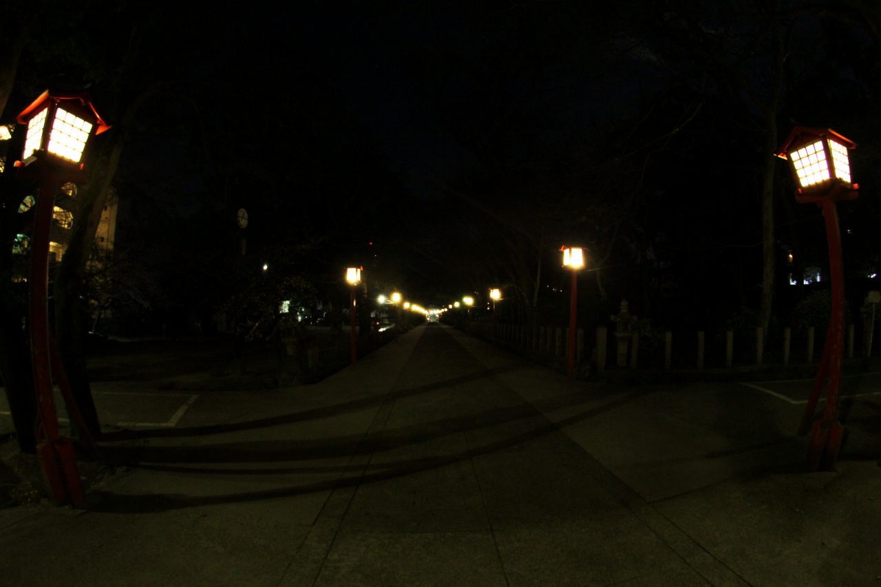 神戸・神社の夜景