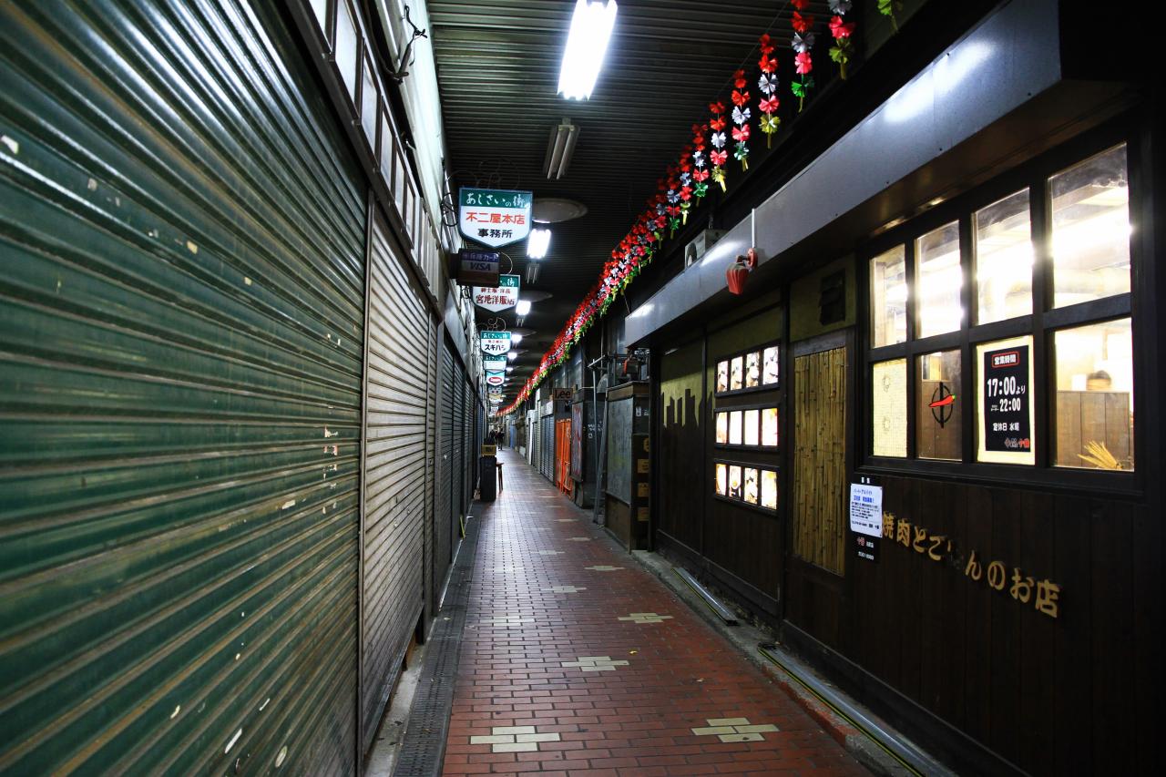 神戸・元町高架下商店街の夜景